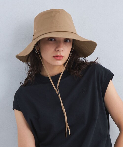 green label relaxing（グリーンレーベルリラクシング）の「ワイドブリム ハット / 帽子 / つば広ハット - UVケア・ハンドウォッシュ -（ハット・レディース・ナチュラル/ブラック/オリーブ/モカ・FREE）」の5枚目の写真