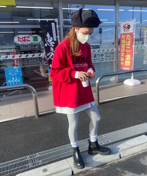 feepur by saya（フェピュールバイサヤ）の「Asmalロゴスウェット（スウェット・レディース・オレンジ/オートミール/レッド/オフホワイト・MEDIUM）」の21枚目の写真