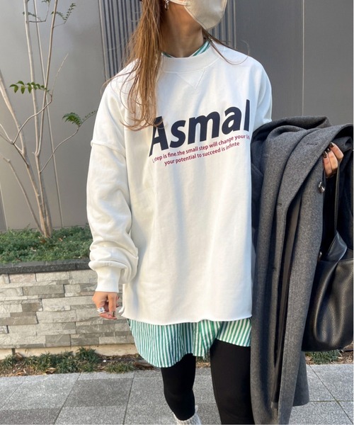 feepur by saya（フェピュールバイサヤ）の「Asmalロゴスウェット（スウェット・レディース・オレンジ/オートミール/レッド/オフホワイト・MEDIUM）」の19枚目の写真