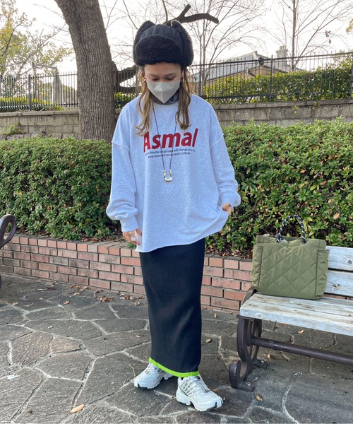 feepur by saya（フェピュールバイサヤ）の「Asmalロゴスウェット（スウェット・レディース・オレンジ/オートミール/レッド/オフホワイト・MEDIUM）」の20枚目の写真