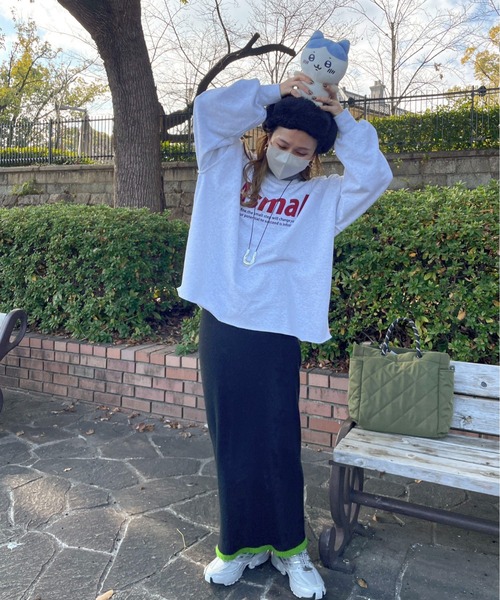 feepur by saya（フェピュールバイサヤ）の「Asmalロゴスウェット（スウェット・レディース・オレンジ/オートミール/レッド/オフホワイト・MEDIUM）」の14枚目の写真