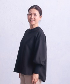 LE PHIL ルフィル スキューバダンボールブラウス　ブラック スキューバーダンボールブラウス | LE PHIL（ル フィル