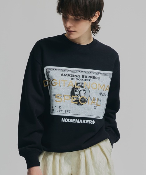 【新品】タグ付NOISE MAKER 2024AW 完売品NMA3 スウェット NOISE MAKER（ノイズメーカー）の「クレカプリントスウェット