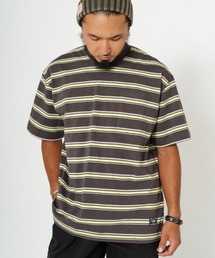 BIG MIKE ビッグマイク サングラスポケット 半袖ボーダーTシャツ 102428590