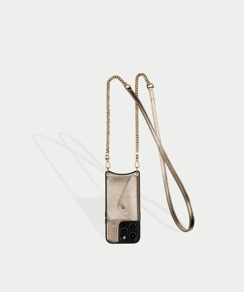 バンドリヤー　iPhone15pro ハート 15 Series】HAILEY GREIGE MINI HEART POUCH SET ヘイリー グレージュ