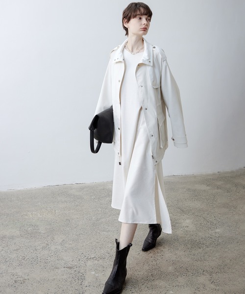 tageechita（タジチタ）の「【tageechita】サイドスリット ノースリーブ ロングワンピース（ワンピース・レディース・ライトベージュ・S/L/M）」の21枚目の写真