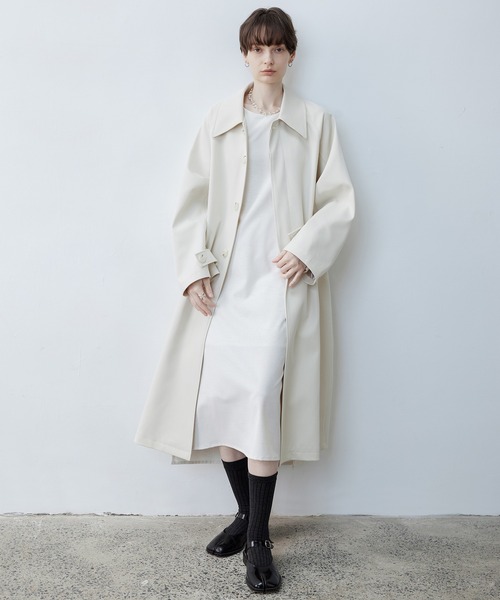 tageechita（タジチタ）の「【tageechita】サイドスリット ノースリーブ ロングワンピース（ワンピース・レディース・ライトベージュ・S/L/M）」の17枚目の写真