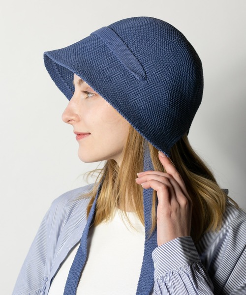 14+(イチヨンプラス)の「remains thermo hat(ハット・レディース・ブルー/アイボリー/ブラック/ベージュ・MEDIUM)」の4枚目の写真