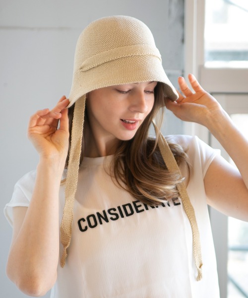 14+(イチヨンプラス)の「remains thermo hat(ハット・レディース・ブルー/アイボリー/ブラック/ベージュ・MEDIUM)」の19枚目の写真