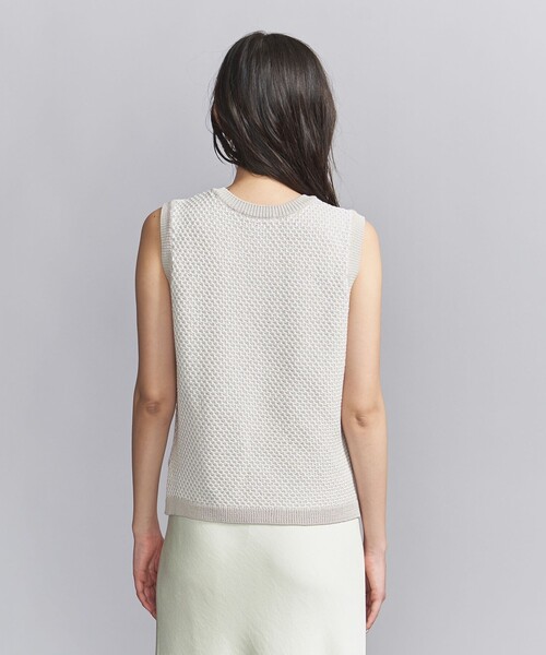 BEAUTY&YOUTH UNITED ARROWS（ビューティーアンドユースユナイテッドアローズ）の「ジャカードノースリーブニット -ウォッシャブル-（ニット/セーター・レディース・ライトグレー/オリーブ/ブラック・FREE）」の10枚目の写真