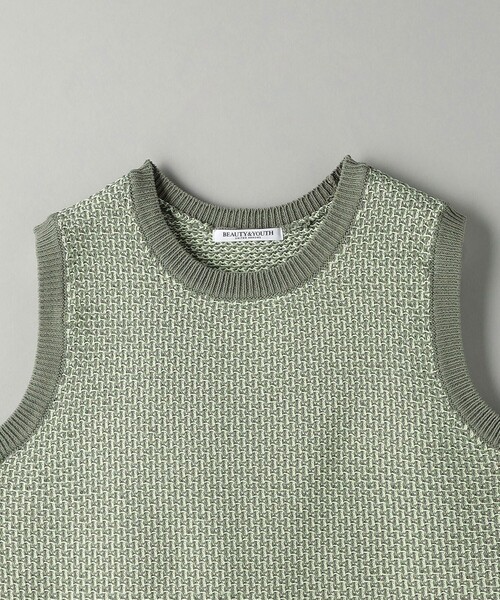 BEAUTY&YOUTH UNITED ARROWS（ビューティーアンドユースユナイテッドアローズ）の「ジャカードノースリーブニット -ウォッシャブル-（ニット/セーター・レディース・ライトグレー/オリーブ/ブラック・FREE）」の19枚目の写真