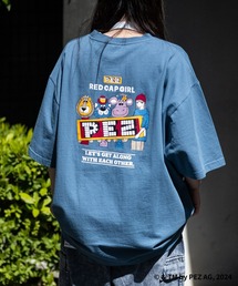 【1】〔PEZ×Red Cap Girl〕天竺 バックイラスト BIG TEE
