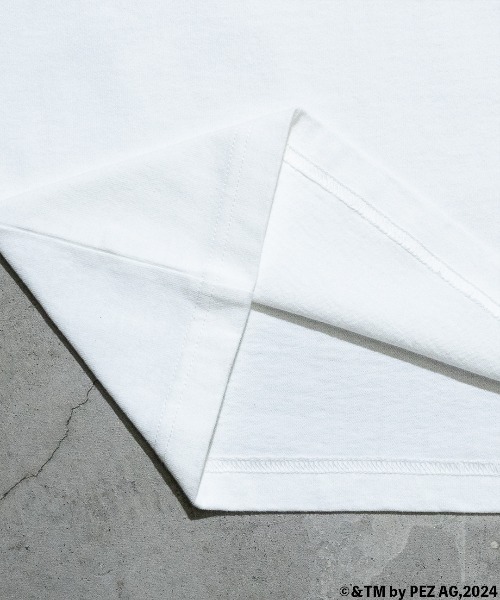 Red Cap Girl（レッドキャプガール）の「【a-r】〔PEZ×Red Cap Girl〕天竺 バックイラスト BIG TEE（Tシャツ/カットソー・メンズ・ブルー系1/カーキ系1/グレー系1/ホワイト系1/ホワイト系2/ブルー系2/カーキ系2/グレー系2・MEDIUM/LARGE）」の16枚目の写真