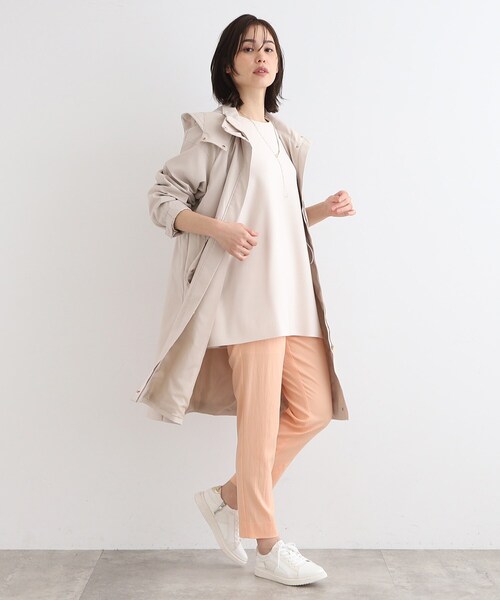 INDIVI(インディヴィ)の「◆【洗える/Tシャツライク】オーバーサイズニット(ニット/セーター・レディース・ナチュラル/チャコールグレー/ブラック・38/15 /13/34)」の18枚目の写真