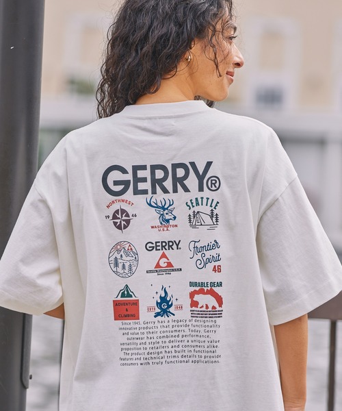 GERRY（ジェリー）の「GERRY/ジェリー 別注 アソートデザイン オーバーサイズ 半袖Tシャツ（Tシャツ/カットソー・メンズ・アッシュグレー/ネイビー/ブラウン/ブルー系/ブラック系/オフホワイト/ホワイト系/ブルーグリーン/ブラック/ベージュ系/スモークピンク/スミクロ/グレイッシュベージュ/ピンク系2/ブラック系2/ネイビー系2/ホワイト系2・M/S/XL/L）」の3枚目の写真