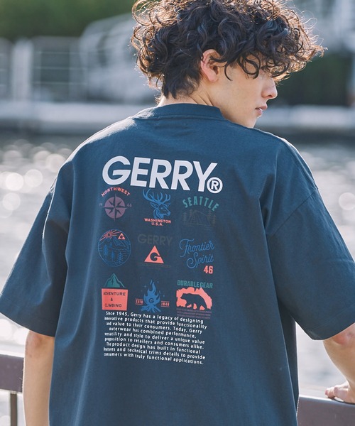 GERRY（ジェリー）の「GERRY/ジェリー 別注 アソートデザイン オーバーサイズ 半袖Tシャツ（Tシャツ/カットソー・メンズ・アッシュグレー/ネイビー/ブラウン/ブルー系/ブラック系/オフホワイト/ホワイト系/ブルーグリーン/ブラック/ベージュ系/スモークピンク/スミクロ/グレイッシュベージュ/ピンク系2/ブラック系2/ネイビー系2/ホワイト系2・M/S/XL/L）」の7枚目の写真