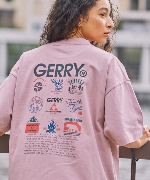 GERRY（ジェリー）の「GERRY/ジェリー 別注 アソートデザイン オーバーサイズ 半袖Tシャツ（Tシャツ/カットソー・メンズ・アッシュグレー/ネイビー/ブラウン/ブルー系/ブラック系/オフホワイト/ホワイト系/ブルーグリーン/ブラック/ベージュ系/スモークピンク/スミクロ/グレイッシュベージュ/ピンク系2/ブラック系2/ネイビー系2/ホワイト系2・M/S/XL/L）」の17枚目の写真