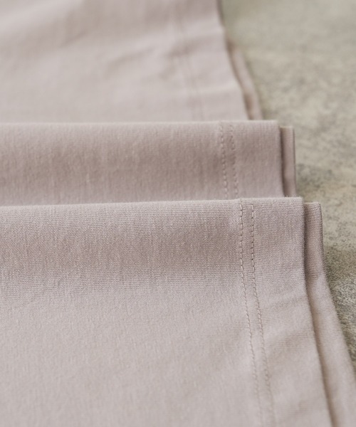 reca（レカ）の「【接触冷感】フレンチスリーブフレアTシャツ（Tシャツ/カットソー・レディース・ブラック/モーブ系/オフホワイト/ブルー系その他/ピンク系その他/チャコールグレー・M）」の20枚目の写真