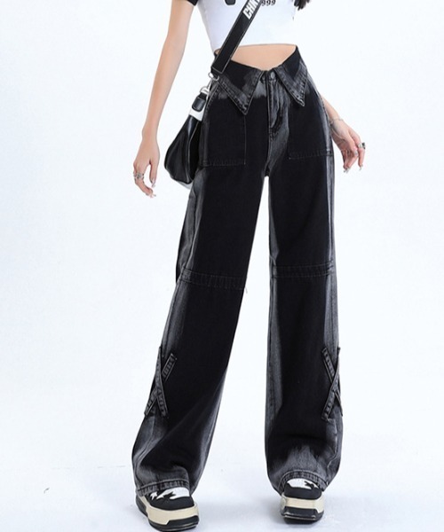 ラスト即完売！新品GeminiFourth★DIVINE×NuMoNe黒パンツM 002 Flare Denim(24 BLACK): INSCRIRE: WOMENS｜ STUDIOUS