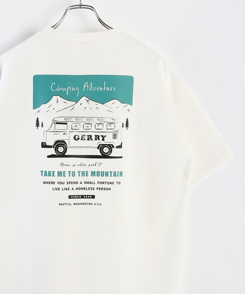 GERRY(ジェリー)の「GERRY 接触冷感とろみポンチ プリント 半袖Tシャツ(Tシャツ/カットソー・メンズ・ライトグレー/ホワイト/ブラック/ブルー/ブラック系その他/ホワイト系その他/ブルー系その他/グリーン系その他/ホワイト系その他2/ホワイト系その他3/ホワイト系その他4/グリーン/チャコールグレー/ライトグレー系/ライトグレー系1/ライトグレー系2/ホワイト系その他5/ブラック系その他3/ブラック系その他4・LL/M/L)」の3枚目の写真