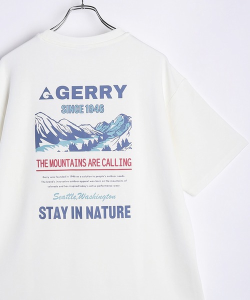 GERRY(ジェリー)の「GERRY 接触冷感とろみポンチ プリント 半袖Tシャツ(Tシャツ/カットソー・メンズ・ライトグレー/ホワイト/ブラック/ブルー/ブラック系その他/ホワイト系その他/ブルー系その他/グリーン系その他/ホワイト系その他2/ホワイト系その他3/ホワイト系その他4/グリーン/チャコールグレー/ライトグレー系/ライトグレー系1/ライトグレー系2/ホワイト系その他5/ブラック系その他3/ブラック系その他4・LL/M/L)」の6枚目の写真