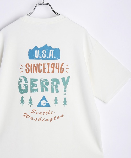 GERRY(ジェリー)の「GERRY 接触冷感とろみポンチ プリント 半袖Tシャツ(Tシャツ/カットソー・メンズ・ライトグレー/ホワイト/ブラック/ブルー/ブラック系その他/ホワイト系その他/ブルー系その他/グリーン系その他/ホワイト系その他2/ホワイト系その他3/ホワイト系その他4/グリーン/チャコールグレー/ライトグレー系/ライトグレー系1/ライトグレー系2/ホワイト系その他5/ブラック系その他3/ブラック系その他4・LL/M/L)」の7枚目の写真