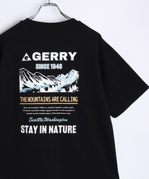 GERRY 接触冷感とろみポンチ プリント 半袖Tシャツ