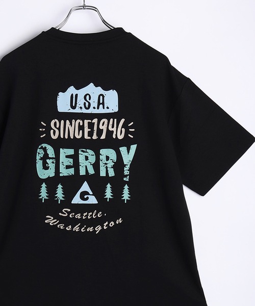 GERRY 接触冷感とろみポンチ プリント 半袖Tシャツ（Tシャツ