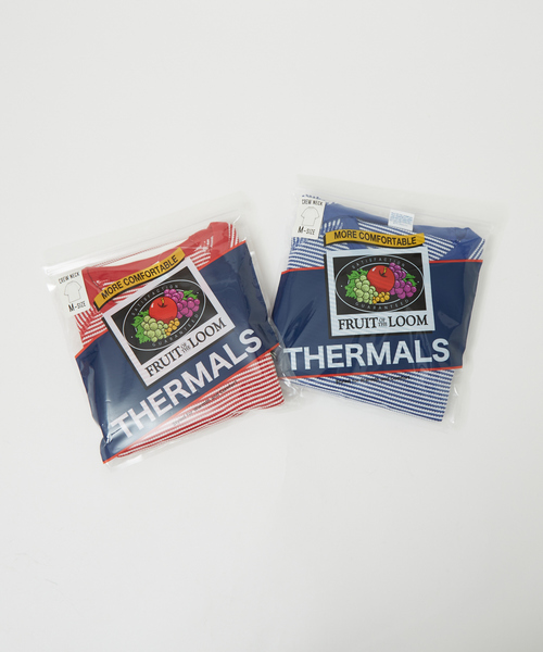 FRUIT OF THE LOOM（フルーツオブザルーム）の「【FRUIT OF THE LOOM】ボーダーTシャツ / ワッフル / 半袖（Tシャツ/カットソー・レディース・ピンク/ブルー・M）」の18枚目の写真