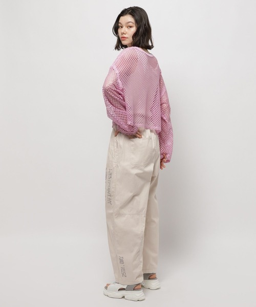 niko and...（ニコアンド）の「ラクガキライクプリントパンツ（その他パンツ・レディース・アイボリー/チャコール/カーキ・FREE）」の7枚目の写真