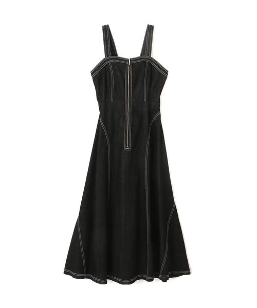 ジルバイジルスチュアート ペプラムレースワンピース ブラック S JILL STUART ジルスチュアート レース×ベルベットドレス