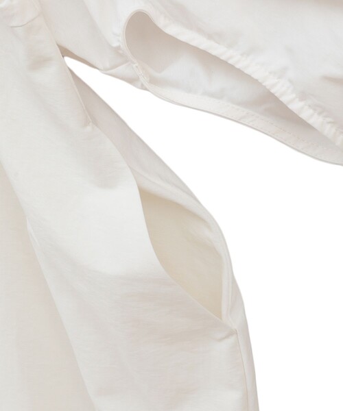 CLANE(クラネ)の「【CLANE/クラネ】CROSSING GATHERE ONEPIECE/クロシングギャザーワンピース(ドレス・レディース・ホワイト/ブラック・0/1)」の7枚目の写真