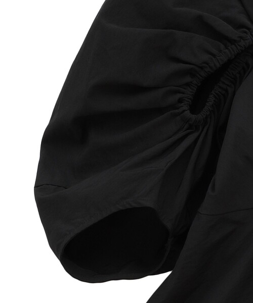 CLANE(クラネ)の「【CLANE/クラネ】CROSSING GATHERE ONEPIECE/クロシングギャザーワンピース(ドレス・レディース・ホワイト/ブラック・0/1)」の14枚目の写真
