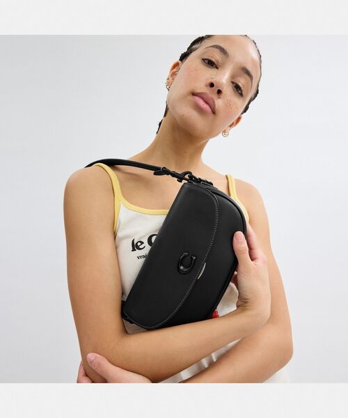 COACH(コーチ)の「エミー サドル バッグ 23(ショルダーバッグ・レディース・ブラック系その他・ONE)」の14枚目の写真