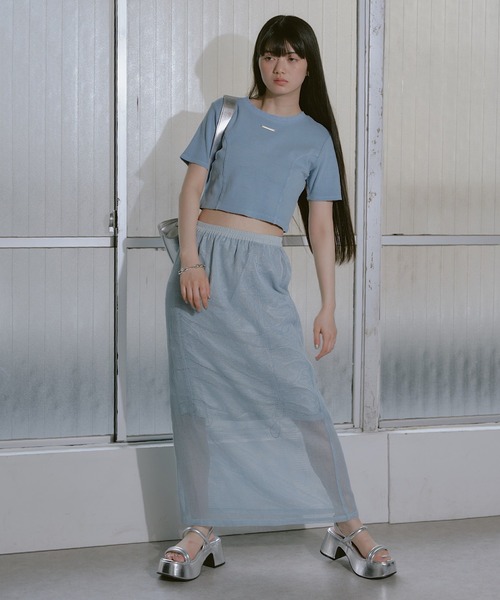 RAY CASSIN(レイカズン)の「コンパクトピグメントダメージT(Tシャツ/カットソー・レディース・ベージュ/ブラック/ブルー/ホワイト/ピンク・FREE)」の17枚目の写真