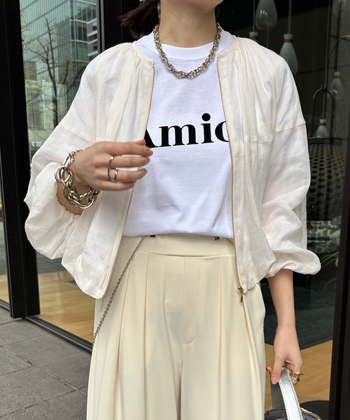 DouDou（ドゥドゥ）の「リネンバルーンブルゾン（ブルゾン・レディース・ブラック/ブラウン/オフホワイト・FREE）」の2枚目の写真