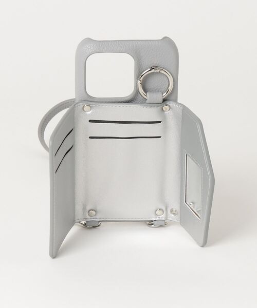 ensemble(皮革ブランド)(アンサンブル)の「ensemble/アンサンブル/PORTE2/ストラップ付きiPhone Case【iPhone14・14Pro・15・15Pro】(スマホケース/カバー・レディース・グレー系その他6/ブラック/グレー系その他3/イエロー/ベージュ・6/7/8/5)」の10枚目の写真