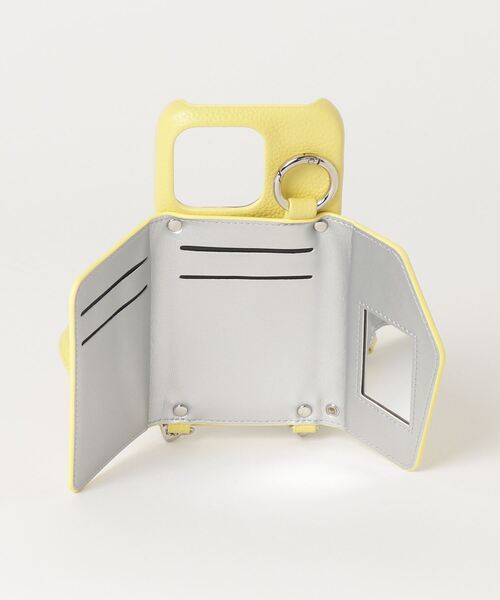 ensemble(皮革ブランド)(アンサンブル)の「ensemble/アンサンブル/PORTE2/ストラップ付きiPhone Case【iPhone14・14Pro・15・15Pro】(スマホケース/カバー・レディース・グレー系その他6/ブラック/グレー系その他3/イエロー/ベージュ・6/7/8/5)」の11枚目の写真