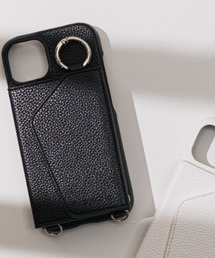 ensemble(皮革ブランド)（アンサンブル）の「ensemble/アンサンブル/PORTE2/ストラップ付きiPhone Case【iPhone14・14Pro・15・15Pro】（スマホケース/カバー）」