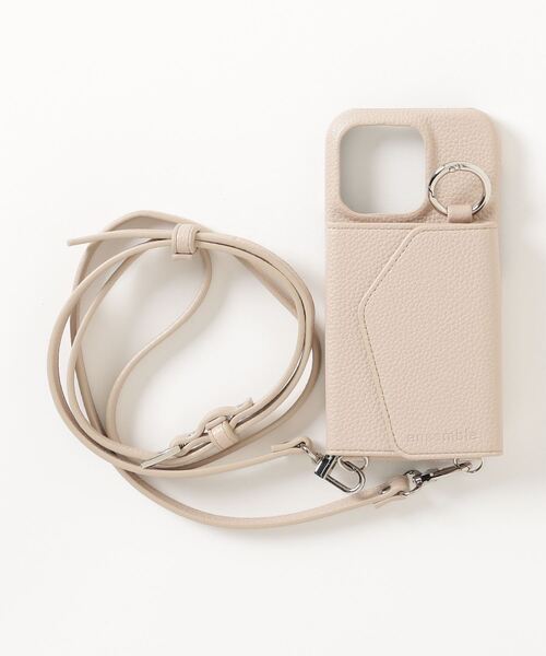 ensemble(皮革ブランド)(アンサンブル)の「ensemble/アンサンブル/PORTE2/ストラップ付きiPhone Case【iPhone14・14Pro・15・15Pro】(スマホケース/カバー・レディース・グレー系その他6/ブラック/グレー系その他3/イエロー/ベージュ・6/7/8/5)」の7枚目の写真