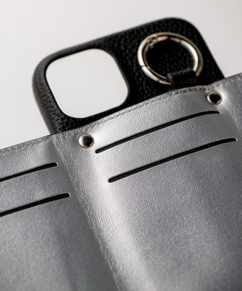 ensemble(皮革ブランド)(アンサンブル)の「ensemble/アンサンブル/PORTE2/ストラップ付きiPhone Case【iPhone14・14Pro・15・15Pro】(スマホケース/カバー・レディース・グレー系その他6/ブラック/グレー系その他3/イエロー/ベージュ・6/7/8/5)」の21枚目の写真