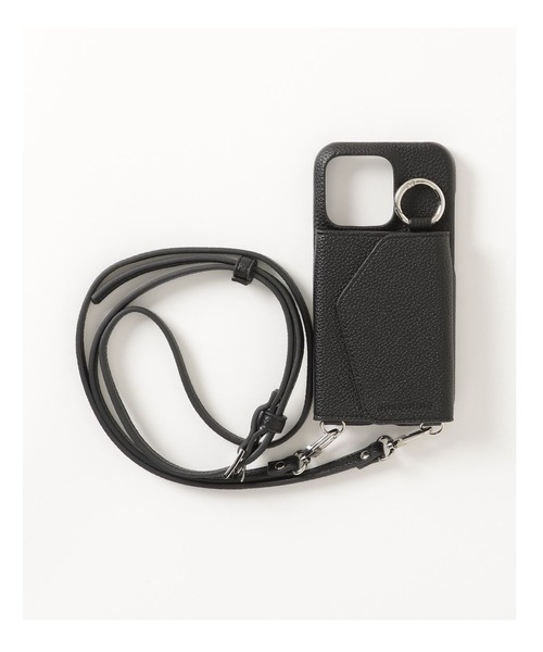 ensemble(皮革ブランド)(アンサンブル)の「ensemble/アンサンブル/PORTE2/ストラップ付きiPhone Case【iPhone14・14Pro・15・15Pro】(スマホケース/カバー・レディース・グレー系その他6/ブラック/グレー系その他3/イエロー/ベージュ・6/7/8/5)」の18枚目の写真