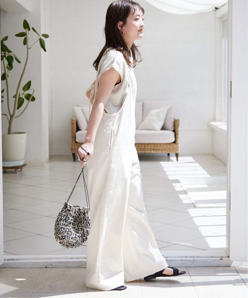 未使用 LEE×SLOBE スローブイエナ キャミソールサロペットホワイト