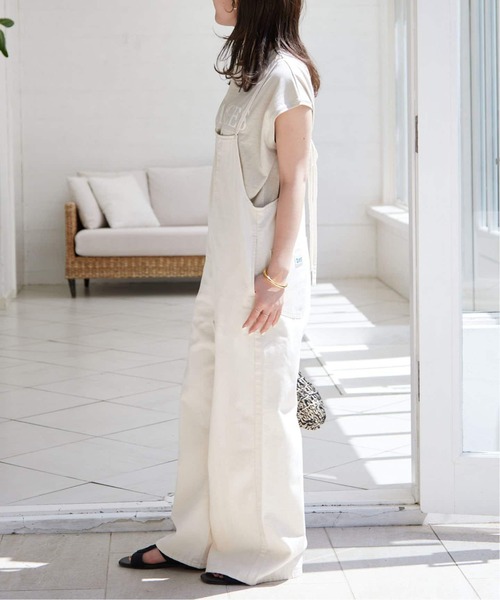 未使用 LEE×SLOBE IENA スローブイエナ キャミソールサロペット 未使用 LEE×SLOBE スローブイエナ キャミソールサロペットホワイト