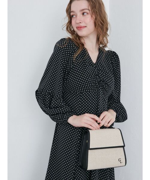 CALNAMUR（カルナムール）の「2WAYリボンポイントバッグ（ハンドバッグ・レディース・アイボリー/ブラック・FREE）」の14枚目の写真