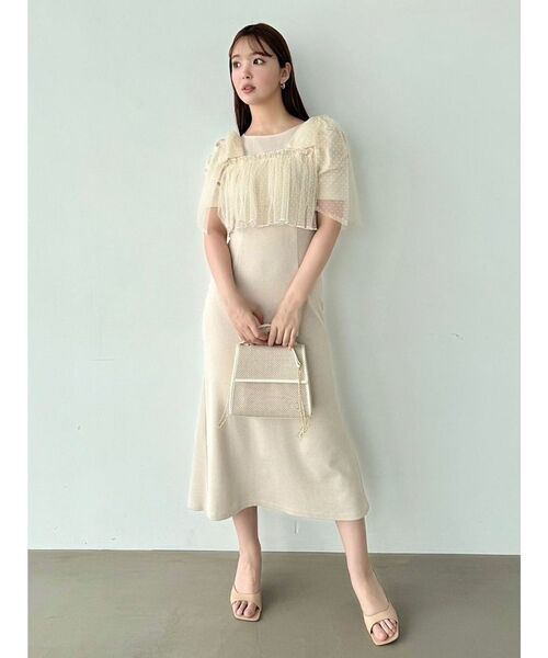 CALNAMUR（カルナムール）の「2WAYリボンポイントバッグ（ハンドバッグ・レディース・アイボリー/ブラック・FREE）」の17枚目の写真