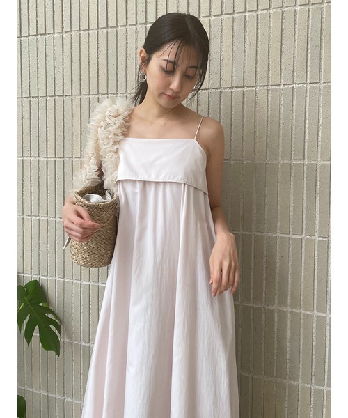 SNIDEL（スナイデル）の「ギャザーキャミワンピース（ワンピース