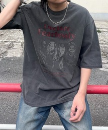 ヴィンテージライク ピグメント加工 アメカジ風 レトロプリント アソートロックTシャツ カットソー ユニセックス【Confirm】