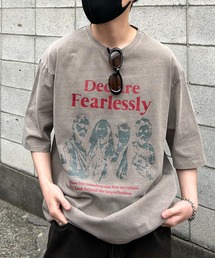 ヴィンテージライク ピグメント加工 アメカジ風 レトロプリント アソートロックTシャツ カットソー ユニセックス【Confirm】