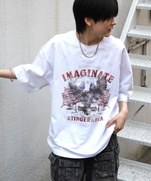 ヴィンテージライク ピグメント加工 アメカジ風 レトロプリント アソートロックTシャツ カットソー ユニセックス【Confirm】
